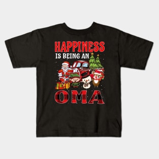 Happiness Is Being An Oma Christmas Kids T-Shirt